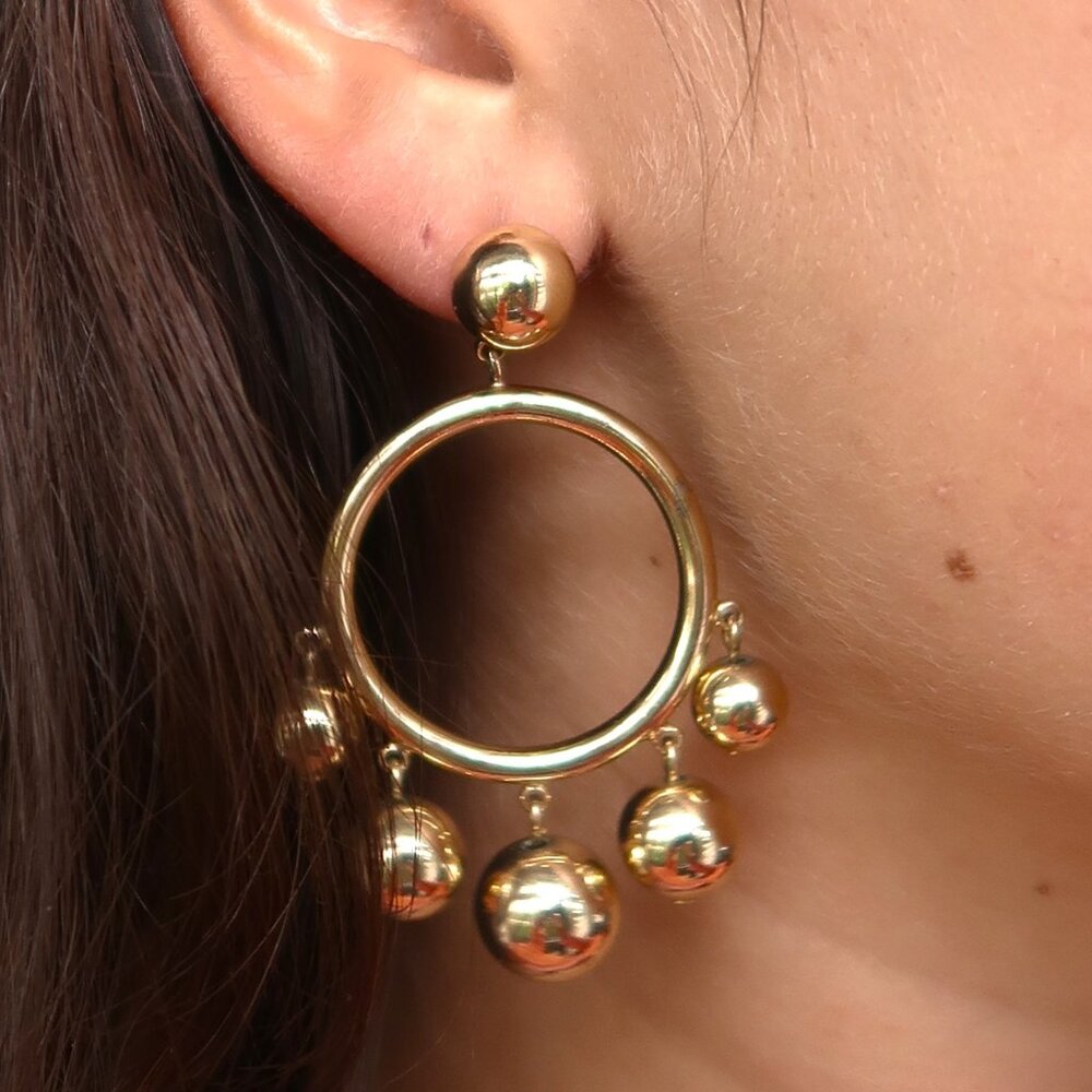 fancy j crew gold hoops